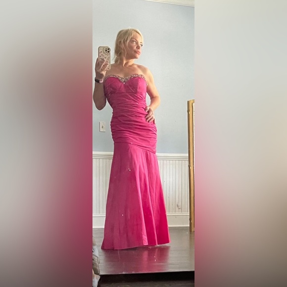 Cindy Barbie pink formal gown mermaid 4/S - Picture 2 of 10